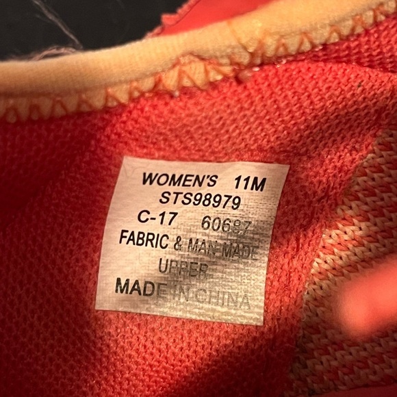 Sperry Red Athletic Sneakers Lightweight Colorful Lace Up Women's Size 11M - Picture 13 of 16